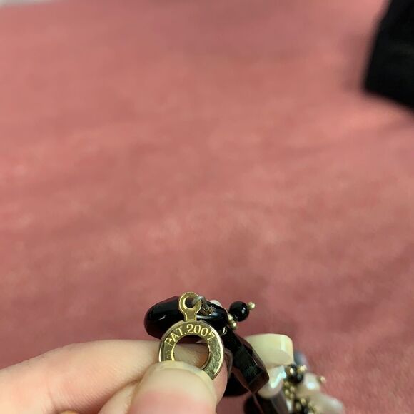 Black onyx abolone mother of pearl necklace - Picture 6 of 6